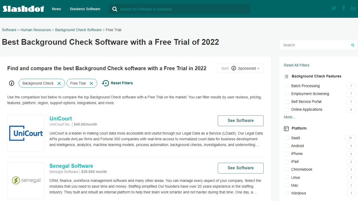 Best Background Check Software with a Free Trial of 2022